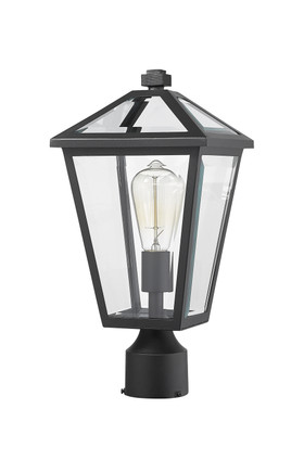 Talbot One Light Outdoor Post Mount Fixture (579PHMR-BK)