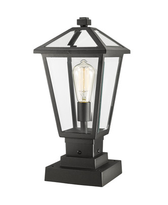 Z-Lite - 579PHMS-SQPM-BK - One Light Outdoor Pier Mounted Fixture - Talbot - Black