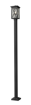 Z-Lite - 583PHBS-536P-BK - One Light Outdoor Post Mounted Fixture - Brookside - Black