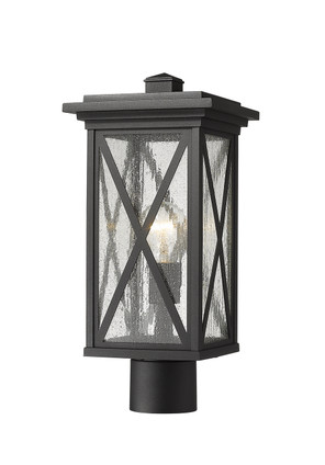 Z-Lite - 583PHMR-BK - One Light Outdoor Post Mount Fixture - Brookside - Black