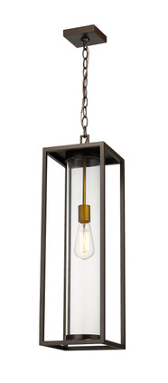 Z-Lite - 584CHB-DBZ-OBS - One Light Outdoor Chain Mount Ceiling Fixture - Dunbroch - Deep Bronze + Outdoor Brass