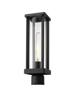 Z-Lite - 586PHMR-BK - One Light Outdoor Post Mount Fixture - Glenwood - Black