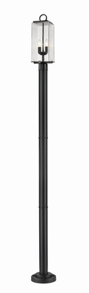 Z-Lite - 592PHMR-567P-BK - Two Light Outdoor Post Mounted Fixture - Sana - Black