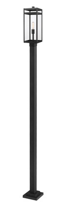 Z-Lite - 596PHBS-536P-BK - One Light Outdoor Post Mounted Fixture - Nuri - Black