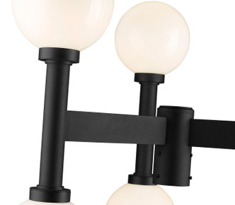 Laurent Six Light Outdoor Post Mount Fixture (597MP6-BK)