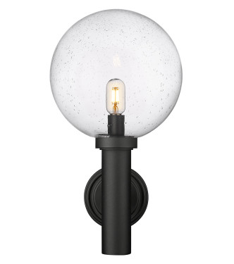 Laurent One Light Outdoor Wall Light (599B-BK)