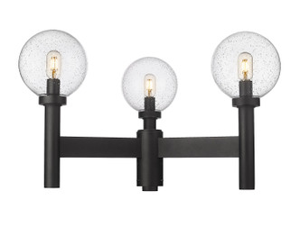 Laurent Three Light Outdoor Post Mount Fixture (599MP3-BK)