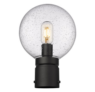 Laurent One Light Outdoor Post Mount Fixture (599PHM-BK)