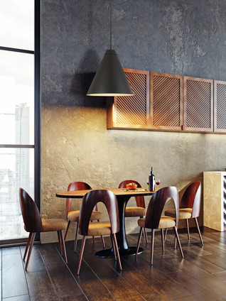 Eaton One Light Pendant (6011P24-MB)