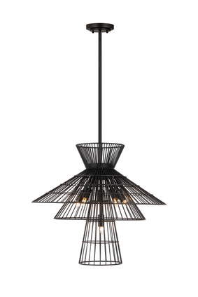 Z-Lite - 6015-6MB - Six Light Chandelier - Alito - Matte Black