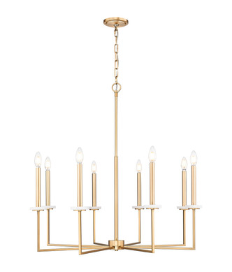 Z-Lite - 6100-8MGLD - Eight Light Chandelier - Gaultier - Modern Gold