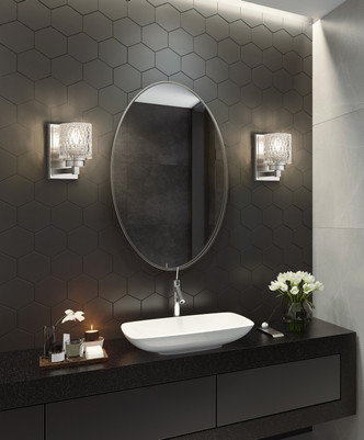 Jacqueline One Light Wall Sconce (6101-1S-BN)