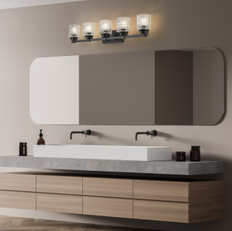 Jacqueline Five Light Vanity (6101-5V-MB)