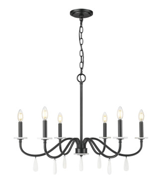 Z-Lite - 6103-32MB - Six Light Chandelier - Toussant - Matte Black