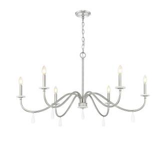 Toussant Six Light Chandelier (6103-45BN)