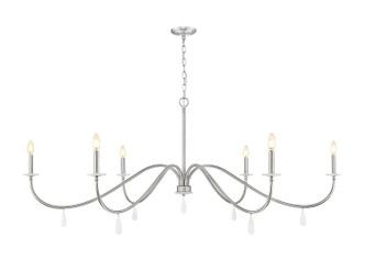 Z-Lite - 6103-63BN - Six Light Chandelier - Toussant - Brushed Nickel