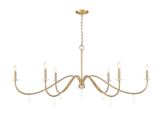 Z-Lite - 6103-63MGLD - Six Light Chandelier - Toussant - Modern Gold