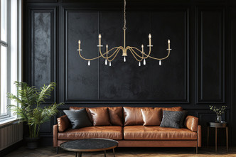 Toussant Six Light Chandelier (6103-63MGLD)
