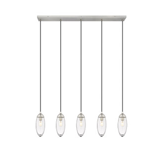 Z-Lite - 651P-5L-BN - Five Light Linear Chandelier - Arden - Brushed Nickel