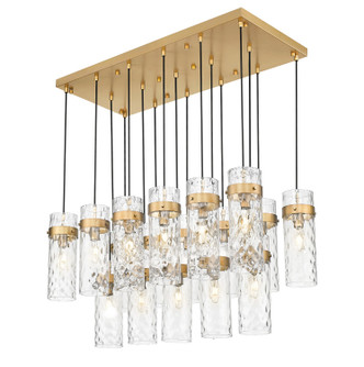 Fontaine 17 Light Linear Chandelier (7002P5-17L-RB)