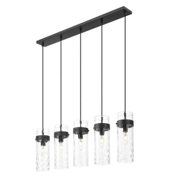 Fontaine Five Light Linear Chandelier (7002P5-5L-MB)