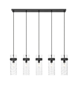 Fontaine Five Light Linear Chandelier (7002P5-5L-MB)