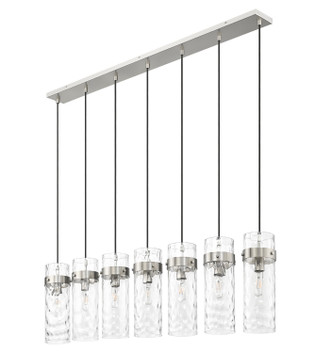 Fontaine Seven Light Linear Chandelier (7002P5-7L-BN)