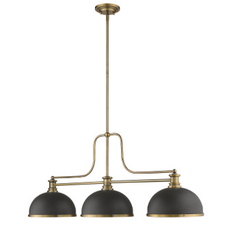 Melange Three Light Billiard (725-3HBR-D12BRZ+HBR)