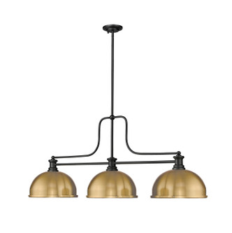 Melange Three Light Billiard (725-3MB-D12HBR)