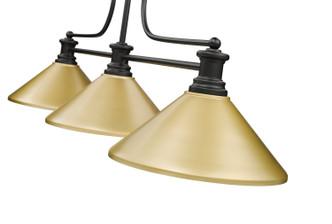 Melange Three Light Billiard (725-3MB-MSG)