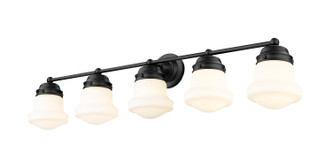 Z-Lite - 735-5V-MB - Five Light Vanity - Vaughn - Matte Black
