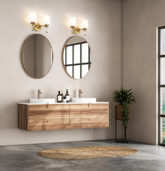 Henri Two Light Vanity (7700-2V-MGLD)
