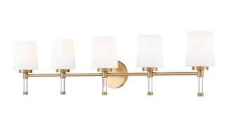 Z-Lite - 7700-5V-MGLD - Five Light Vanity - Henri - Modern Gold