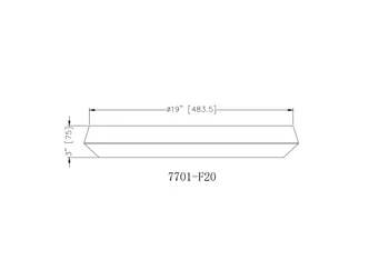 Quasars LED Flush Mount (7701F20-MW-LED)