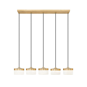 Renaud LED Linear Chandelier (827P6-5L-MGLD-LED)