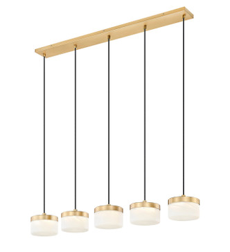 Renaud LED Linear Chandelier (827P6-5L-MGLD-LED)