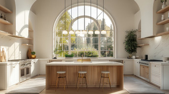 Renaud LED Linear Chandelier (827P6-7L-MGLD-LED)