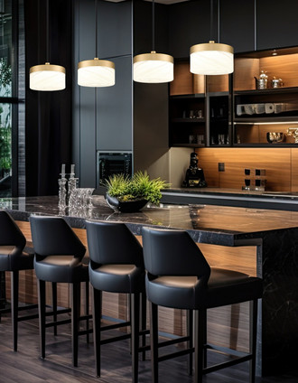 Renaud LED Pendant (827P6-MGLD-LED)