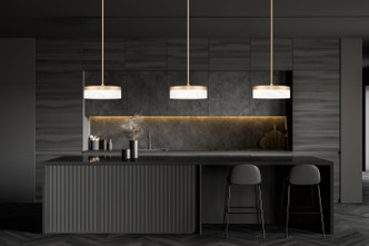 Renaud LED Pendant (827P9-MGLD-LED)