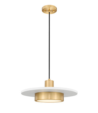 Z-Lite - 829P16-MW-MGLD-LED - LED Pendant - Ludo - Matte White + Modern Gold