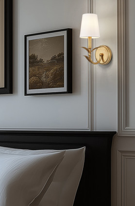 Aslin One Light Wall Sconce (830-1S-GLF)