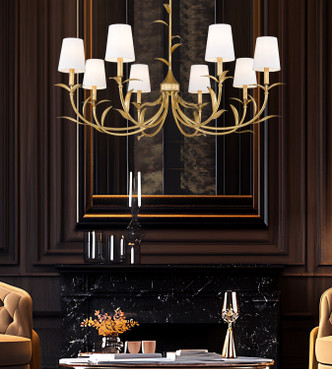 Aslin Eight Light Chandelier (830-42GLF)