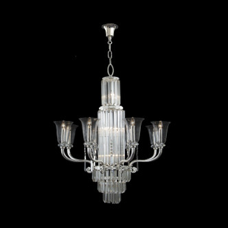 Fine Art Handcrafted Lighting - 20028-1-4 - LED Chandelier - Mariner Luxury - Polished Silver