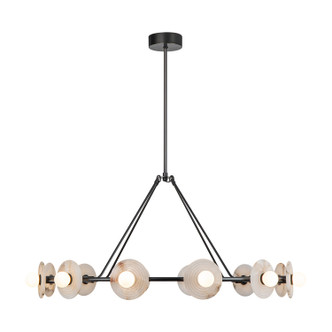 Dahlia LED Chandelier in Vintage Brass/Alabaster (452-CH346046VBAR-UNV)