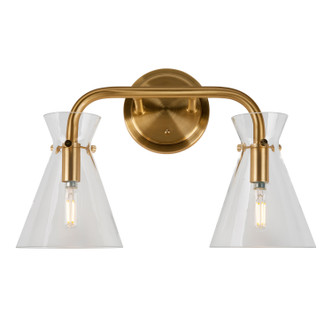Beaker Two Light Bath Vanity Light in Soft Gold (112-5733-02-12)