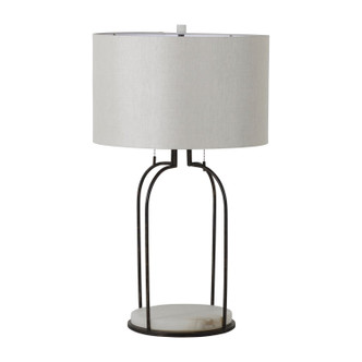Gabby - SCH-169090 - One Light Table Lamp - Joan - Brass/White Linen