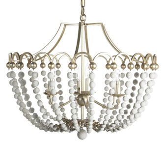Gabby - SCH-157015 - Six Light Chandelier - Peggy - Champagne Silver|Dove White