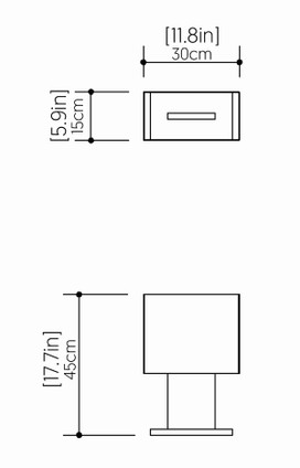 Clean One Light Table Lamp (1024.06)