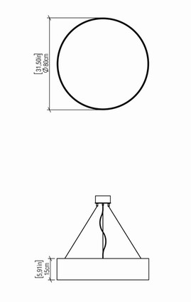 Cylindrical LED Pendant (1039LED.09)