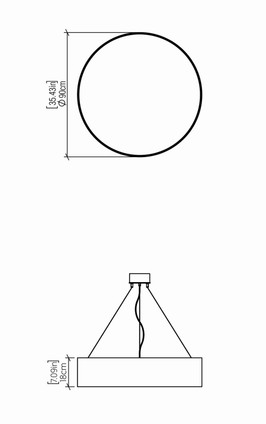 Cylindrical LED Pendant (1040LED.45)
